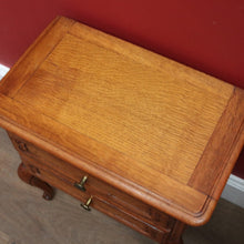 Load image into Gallery viewer, x SOLD Pair Vintage French Bedside Tables Cupboard and Drawer Set. B12758
