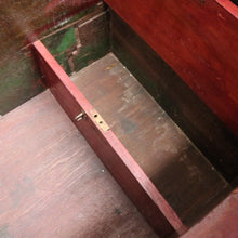Load image into Gallery viewer, x SOLD Antique Teak Trunk Chest Candle Box VR Padlock Storage Chest. B12950
