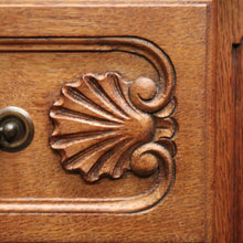 Load image into Gallery viewer, x SOLD Vintage French Chest of Three Drawers with Iron Handles, 3 Drawer. Hall Cabinet or Cupboard B12030
