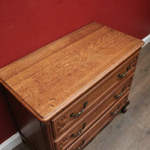Load image into Gallery viewer, x SOLD Vintage French Chest of Three Drawers with Iron Handles, 3 Drawer. Hall Cabinet or Cupboard B12030
