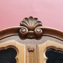 Load image into Gallery viewer, Antique French Oak Bureau Bookcase Drop Front Desk Glass Doors. B12777

