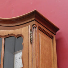 Load image into Gallery viewer, Antique French Oak Bureau Bookcase Drop Front Desk Glass Doors. B12777
