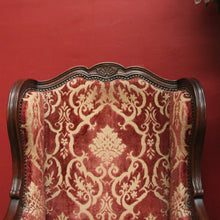 Load image into Gallery viewer, x SOLD A Pair of Antique French Wing Back Armchairs with Down/Feather Cushions. B12058
