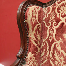 Load image into Gallery viewer, x SOLD A Pair of Antique French Wing Back Armchairs with Down/Feather Cushions. B12058
