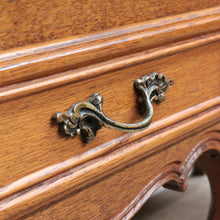 Load image into Gallery viewer, x SOLD Pair French Oak Bedside, one a Cupboard, the other Two Drawers. B12762
