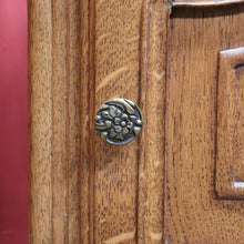 Load image into Gallery viewer, x SOLD Pair French Oak Bedside, one a Cupboard, the other Two Drawers. B12762
