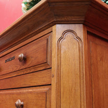 Load image into Gallery viewer, x SOLD Antique Belgian Oak Chest of Drawers Four Drawer Cabinet Simple Form B12748
