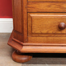 Load image into Gallery viewer, x SOLD Antique Belgian Oak Chest of Drawers Four Drawer Cabinet Simple Form B12748
