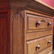 Load image into Gallery viewer, x SOLD Antique Belgian Oak Chest of Drawers Four Drawer Cabinet Simple Form B12748
