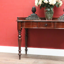 Load image into Gallery viewer, Antique Australian Full Cedar Hall Table – Single Drawer &amp; Shaped Front. B12550
