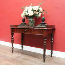 Load image into Gallery viewer, Antique Australian Full Cedar Hall Table – Single Drawer &amp; Shaped Front. B12550
