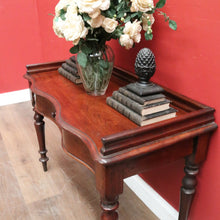 Load image into Gallery viewer, Antique Australian Full Cedar Hall Table – Single Drawer &amp; Shaped Front. B12550
