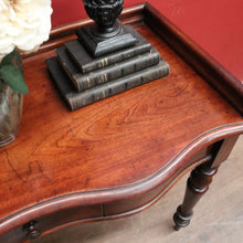 Load image into Gallery viewer, Antique Australian Full Cedar Hall Table – Single Drawer &amp; Shaped Front. B12550
