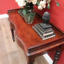 Load image into Gallery viewer, Antique Australian Full Cedar Hall Table – Single Drawer &amp; Shaped Front. B12550
