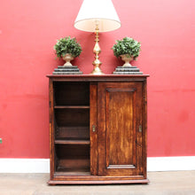 Load image into Gallery viewer, Antique Cedar Cabinet Sliding Doors Slim Storage Hall or Entry. B12952
