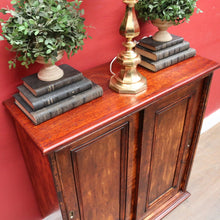 Load image into Gallery viewer, Antique Cedar Cabinet Sliding Doors Slim Storage Hall or Entry. B12952
