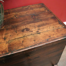 Load image into Gallery viewer, x SOLD Antique French Pine Trunk or Chest, Suitable as a Blanket Box, Toy Chest or Firewood Storage. B11843
