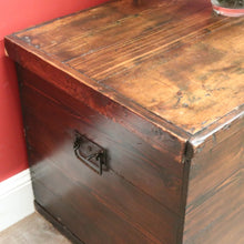Load image into Gallery viewer, x SOLD Antique French Pine Trunk or Chest, Suitable as a Blanket Box, Toy Chest or Firewood Storage. B11843
