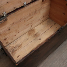 Load image into Gallery viewer, x SOLD Antique French Pine Trunk or Chest, Suitable as a Blanket Box, Toy Chest or Firewood Storage. B11843
