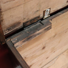 Load image into Gallery viewer, x SOLD Antique French Pine Trunk or Chest, Suitable as a Blanket Box, Toy Chest or Firewood Storage. B11843
