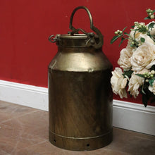Load image into Gallery viewer, x SOLD Antique French Brass Milk Can with the original Lid, Milk Container. B12016
