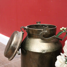 Load image into Gallery viewer, x SOLD Antique French Brass Milk Can with the original Lid, Milk Container. B12016

