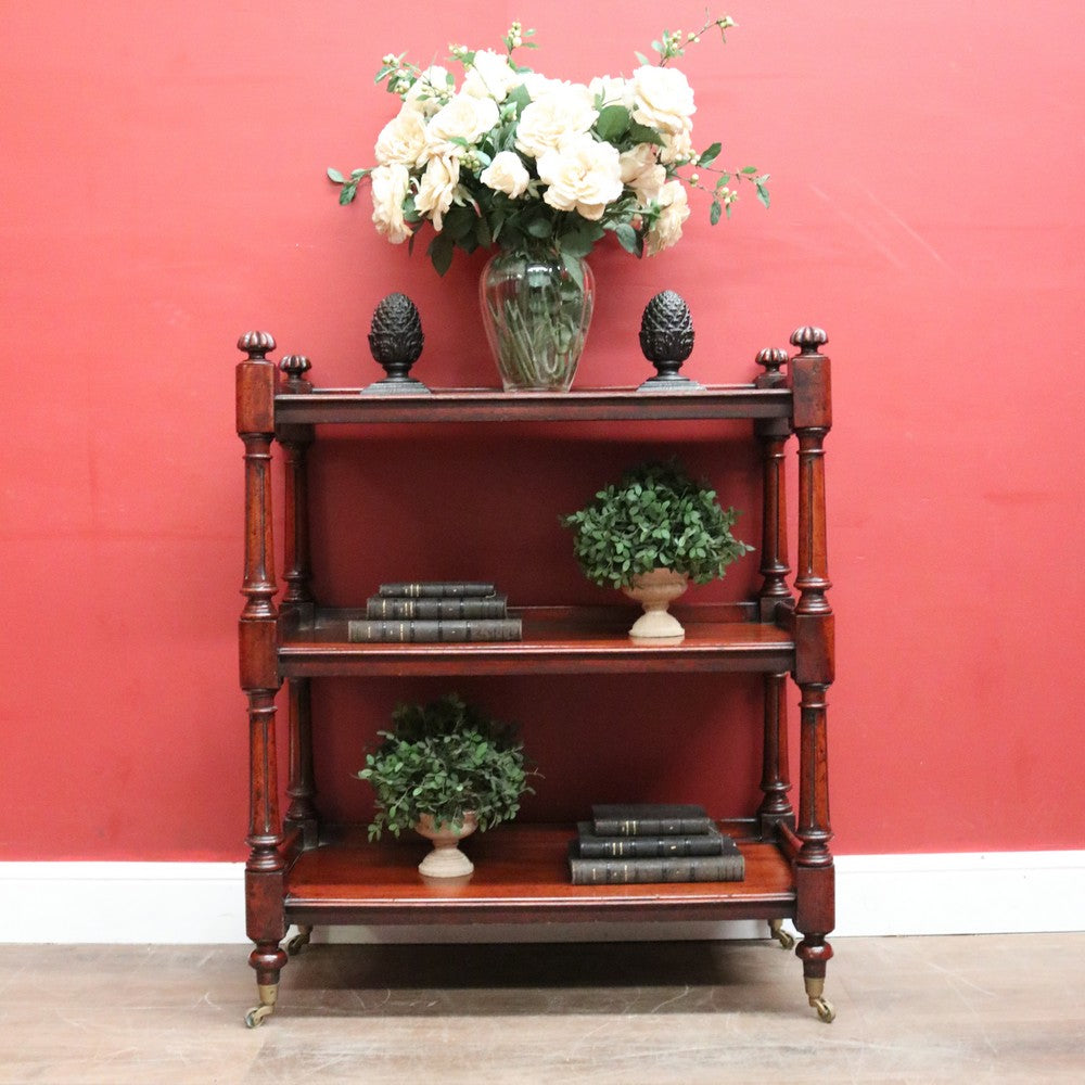 Antique Australian Cedar Three-Tier Dumb Waiter Sideboard c1860 on Castors. B12547