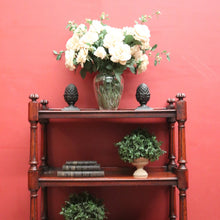 Load image into Gallery viewer, Antique Australian Cedar Three-Tier Dumb Waiter Sideboard c1860 on Castors. B12547

