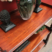 Load image into Gallery viewer, Antique Australian Cedar Three-Tier Dumb Waiter Sideboard c1860 on Castors. B12547
