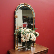 Load image into Gallery viewer, x SOLD Antique Flemish Art Nouveau Gilt Framed Bevelled Edge Wall Mirror, Mantle Mirror. B12041
