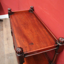 Load image into Gallery viewer, Antique Australian Cedar Three-Tier Dumb Waiter Sideboard c1860 on Castors. B12547
