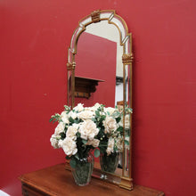 Load image into Gallery viewer, x SOLD Antique Flemish Art Nouveau Gilt Framed Bevelled Edge Wall Mirror, Mantle Mirror. B12041
