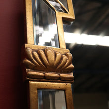 Load image into Gallery viewer, x SOLD Antique Flemish Art Nouveau Gilt Framed Bevelled Edge Wall Mirror, Mantle Mirror. B12041
