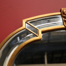 Load image into Gallery viewer, x SOLD Antique Flemish Art Nouveau Gilt Framed Bevelled Edge Wall Mirror, Mantle Mirror. B12041
