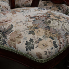 Load image into Gallery viewer, 10 English Mahogany Dining Chairs Vintage Fiddle Back Turned Legs. B12960
