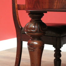 Load image into Gallery viewer, Antique Australian Cedar Dining Table – D-End, Extends -2 Leaves, Winder &amp; Crank B12553
