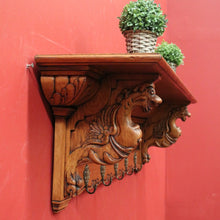 Load image into Gallery viewer, x SOLD Antique French Coat Rack or Oak and Brass Hall Scarf, Hat, Umbrella Holder. B12038

