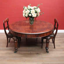 Load image into Gallery viewer, Antique Australian Cedar Dining Table – D-End, Extends -2 Leaves, Winder &amp; Crank B12553
