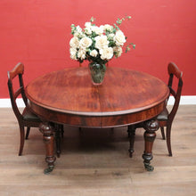 Load image into Gallery viewer, Antique Australian Cedar Dining Table – D-End, Extends -2 Leaves, Winder &amp; Crank B12553
