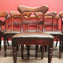 Load image into Gallery viewer, x SOLD Set of 8 Antique Australian Cedar Dining Chairs – includes 6 Chairs and 2 Carvers. B12555
