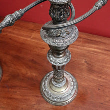 Load image into Gallery viewer, Pair Antique Sheffield Plate Candelabra Silver Plate Candle Holders. B12964
