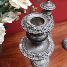 Load image into Gallery viewer, Pair Antique Sheffield Plate Candelabra Silver Plate Candle Holders. B12964
