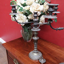 Load image into Gallery viewer, Pair Antique Sheffield Plate Candelabra Silver Plate Candle Holders. B12964
