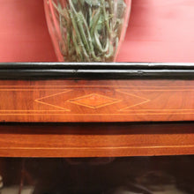 Load image into Gallery viewer, Antique English Mahogany Cabinet – Gilt Mounts, Inlay, Key, Glass Door. B12562
