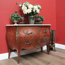 Load image into Gallery viewer, x SOLD Antique Chest of Drawers or Hall Cabinet, French Walnut, Brass and Marble Top Chest. B11349
