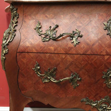 Load image into Gallery viewer, x SOLD Antique Chest of Drawers or Hall Cabinet, French Walnut, Brass and Marble Top Chest. B11349
