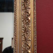 Load image into Gallery viewer, x SOLD Vintage Rectangle Gilt Framed Bevelled Edge Mirror, Wall Hanging Mirror B12098
