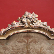 Load image into Gallery viewer, Antique c1780 French Gilt Fire Screen with Tapestry &amp; Paper Provenance. B12558
