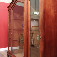 Load image into Gallery viewer, x SOLD Antique French Three-door Bookcase or Display China Cabinet or Cupboard. B12099
