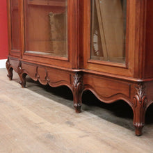 Load image into Gallery viewer, x SOLD Antique French Three-door Bookcase or Display China Cabinet or Cupboard. B12099
